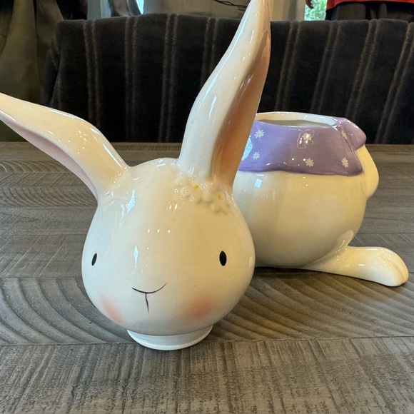 Bunny Cookie Jar - Canister by 10 Strawberry Street Lavender - Picture 5 of 8